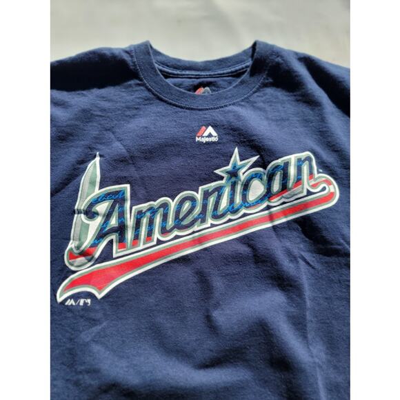 Joes Abreu All Star Shirt Men's M Medium Navy Blue MLB American League Majestic - Picture 3 of 5